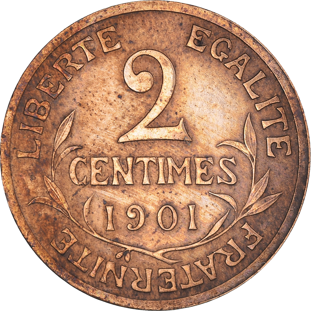 Coin, France, Dupuis, 2 Centimes, 1901, Paris, , Bronze, KM:841