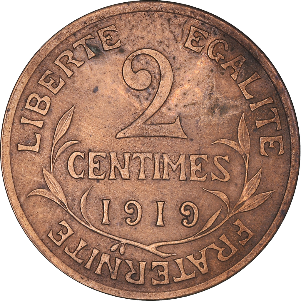 Coin, France, Dupuis, 2 Centimes, 1919, Paris, , Bronze, KM:841