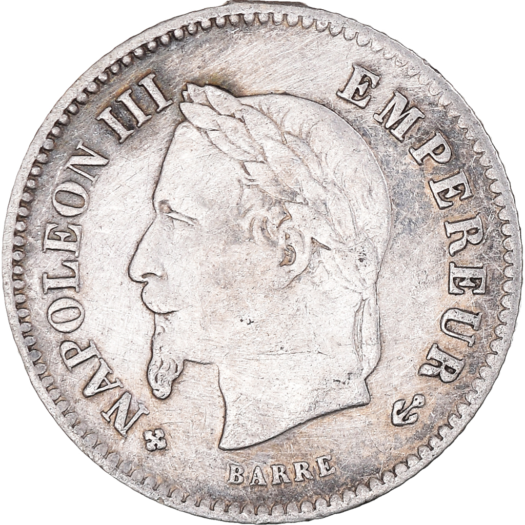 Coin, France, Napoleon III, Napoléon III, 20 Centimes, 1868, Strasbourg