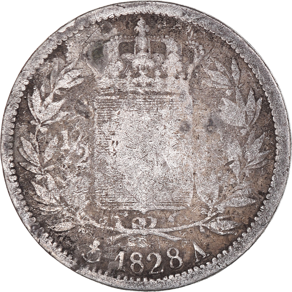 Coin, France, Charles X, 1/2 Franc, 1828, Paris, , Silver, KM:723.1