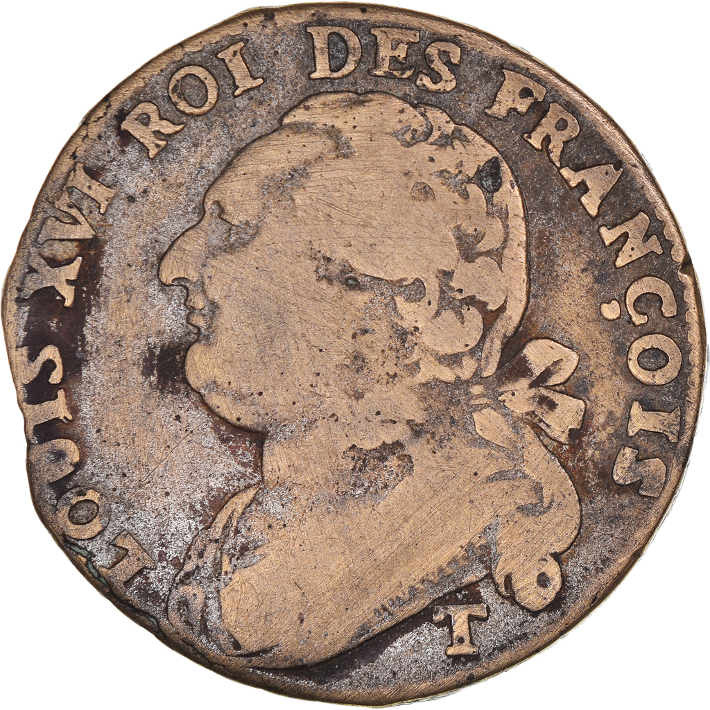 Coin, France, 12 deniers françois, 12 Deniers, 1792⸱4, Nantes, 
