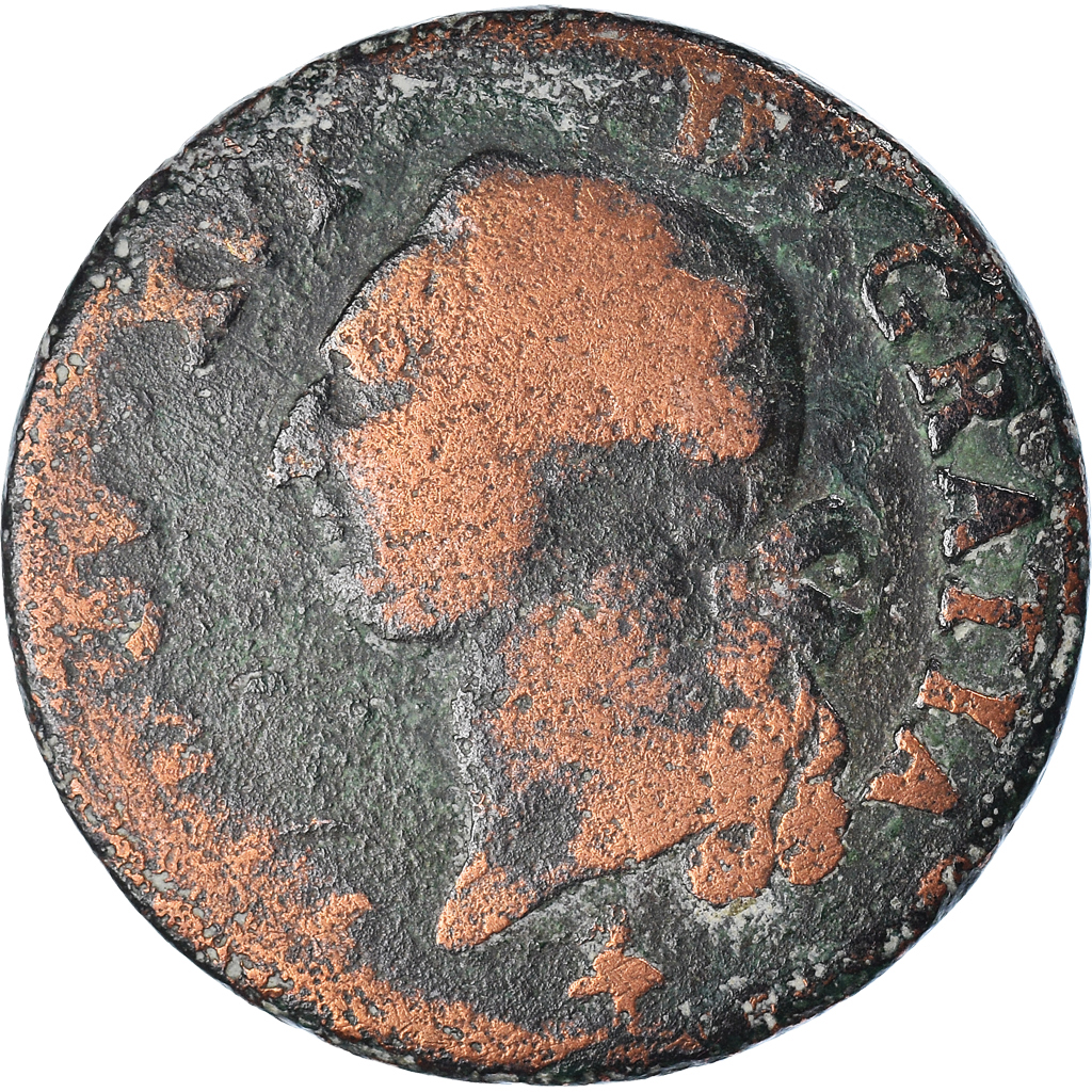 Coin, France, Louis XVI, Sol ou sou, Sol, 1791, Paris, , Copper