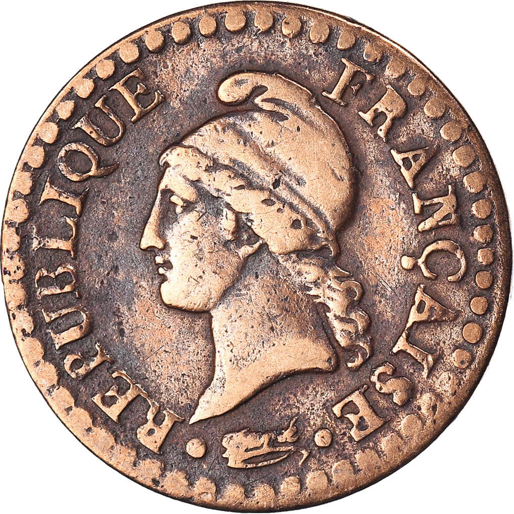 Coin, France, Dupré, Centime, AN 7, Paris, , Bronze, KM:646