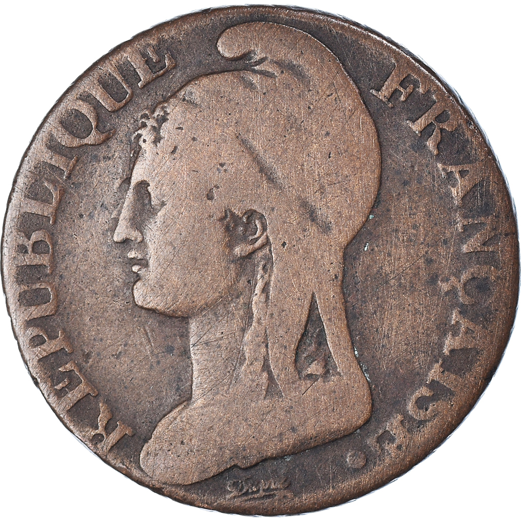 Coin, France, Dupré, 5 Centimes, AN 4, Paris, , Bronze, KM:635.1