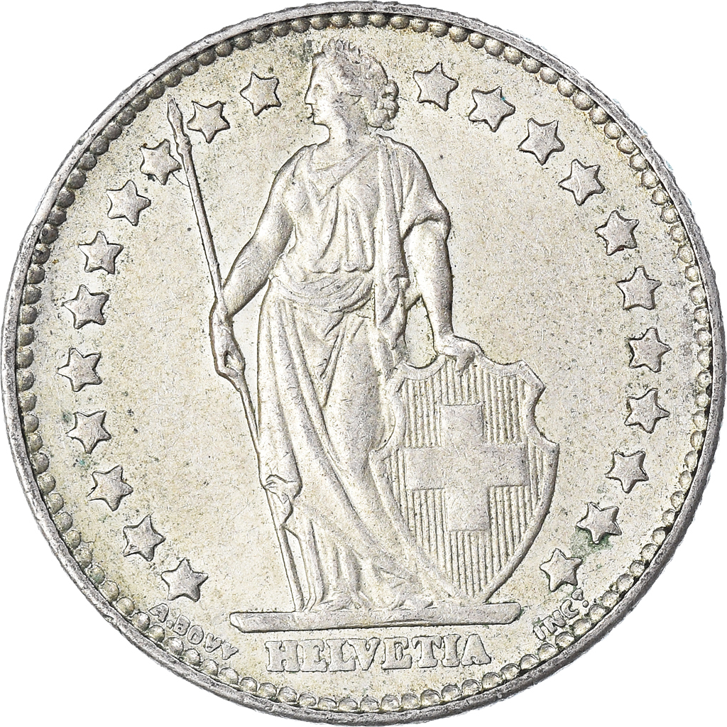 Coin, Switzerland, Franc, 1963, Bern, , Silver, KM:24