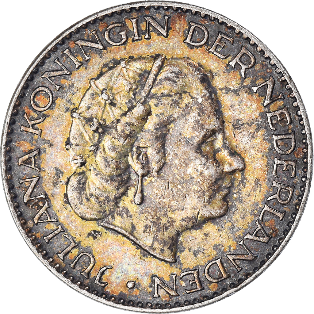 Coin, Netherlands, Juliana, Gulden, 1956, Utrecht, , Silver, KM:184