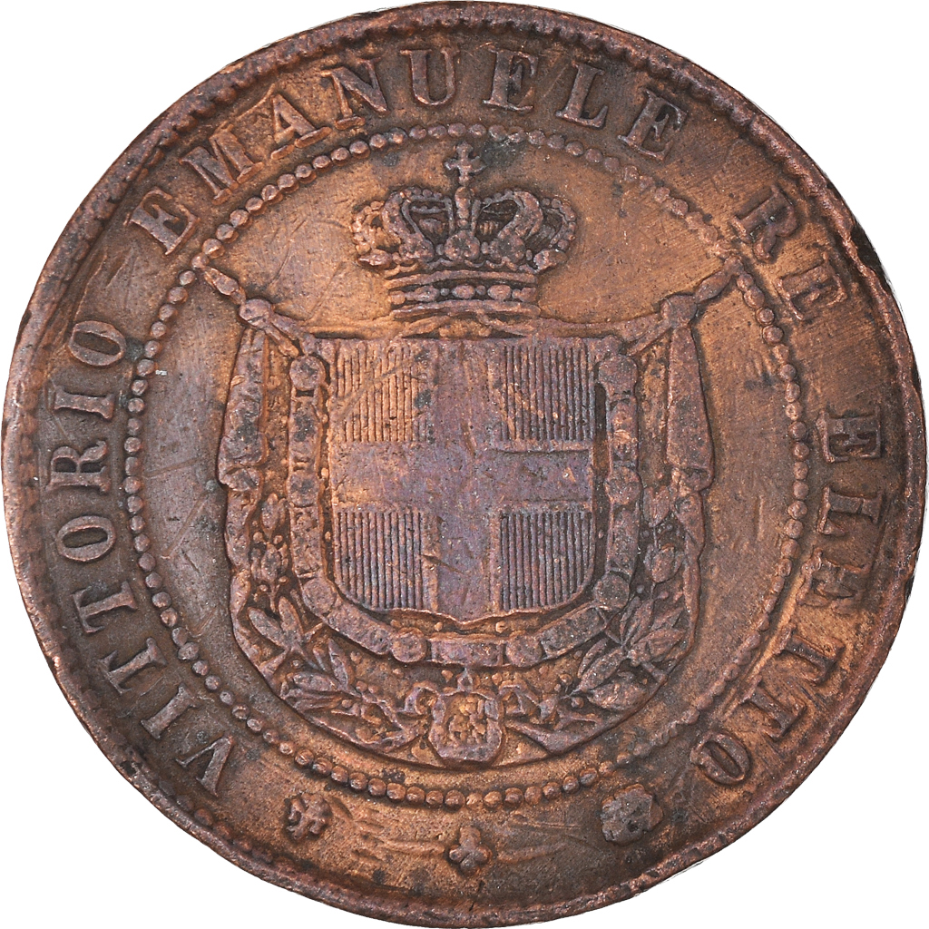 Coin, ITALIAN STATES, TUSCANY, Provisional Government, 5 Centesimi, 1859