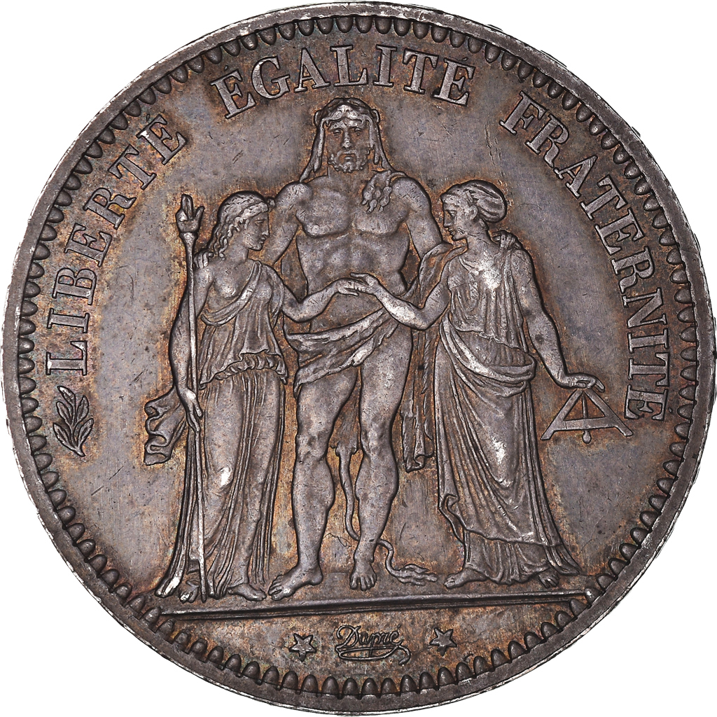 Coin, France, Hercule, 5 Francs, 1874, Paris, , Silver, KM:820.1