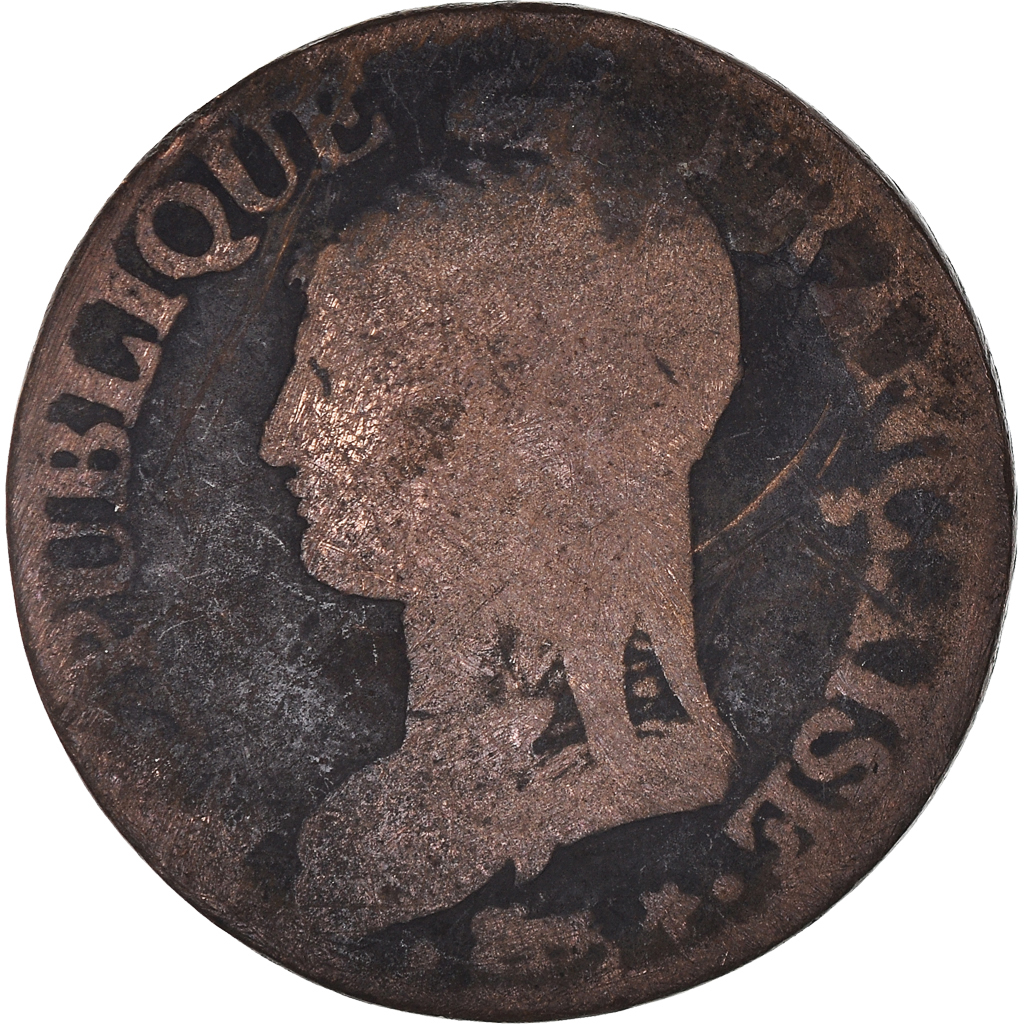 Coin, France, Dupré, 5 Centimes, AN 8, Paris, , Bronze, KM:640.1