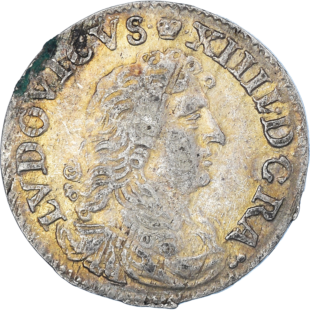 Coin, France, Louis XIV, 4 Sols dits « des Traitants », 4 Sols, 1677, Lyon