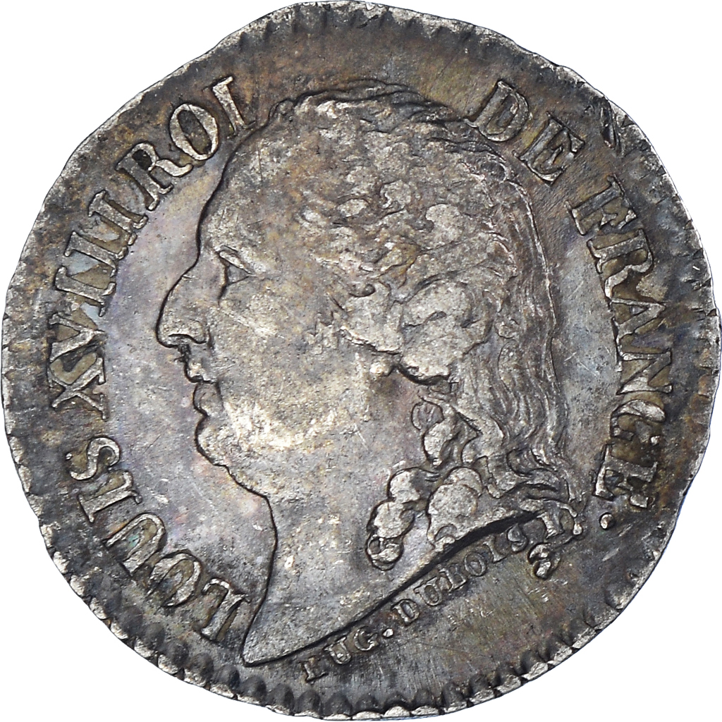 France, Quinaire, Louis XVIII et Henri IV, , Silver