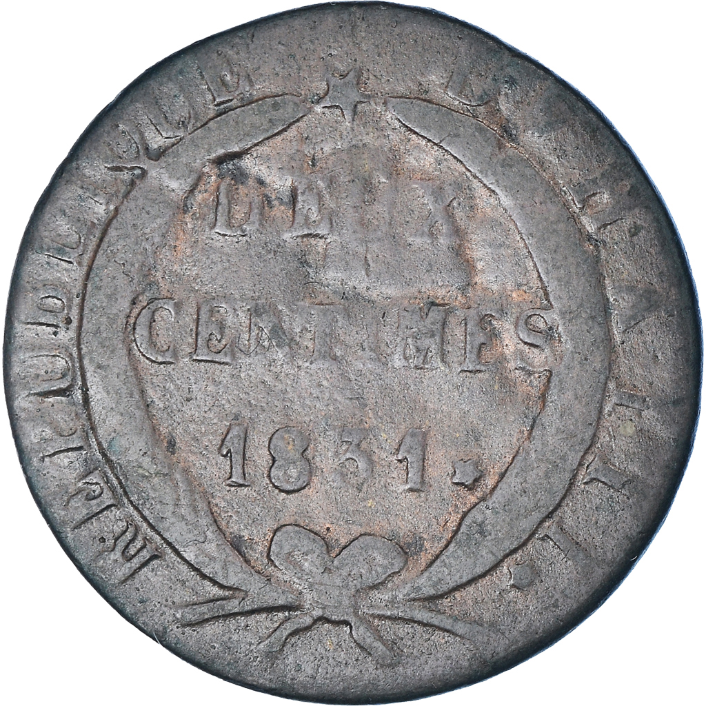 Coin, Haiti, 2 Centimes, 1831 / AN 28, , Copper, KM:A22