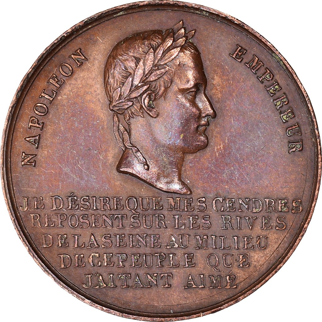 France, Medal, Napoléon Ier, Retour des cendres, 1840, Montagny, 