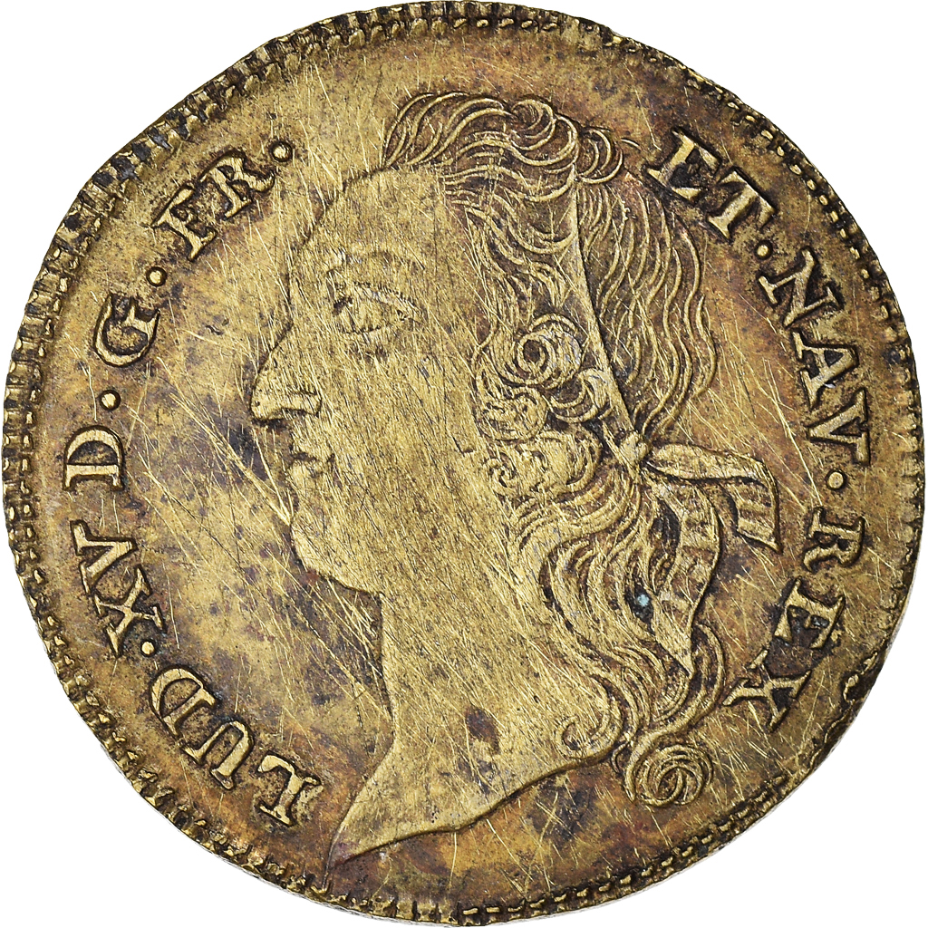 France, Token, Louis XV, Optimo Principi, 1753, , Brass