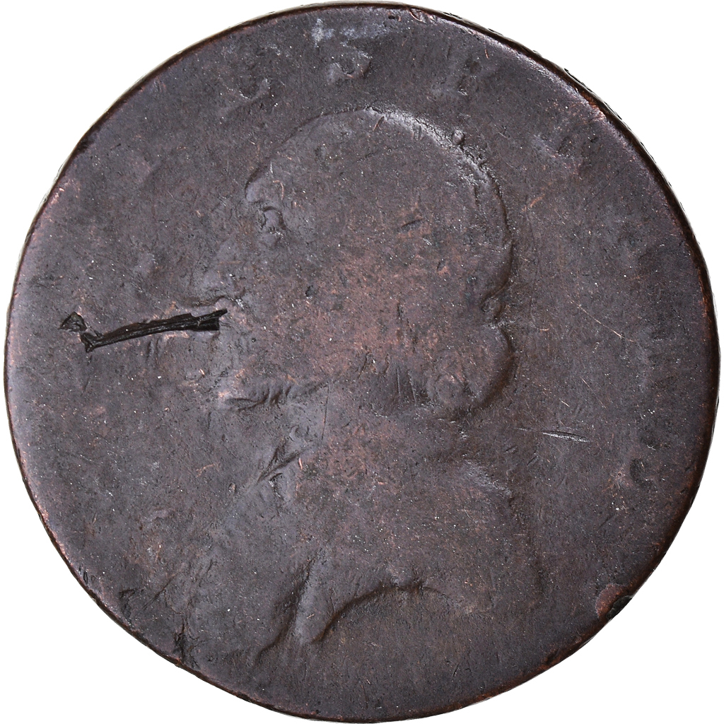 Great Britain, Halfpenny Token, The wooden walls of old England, 