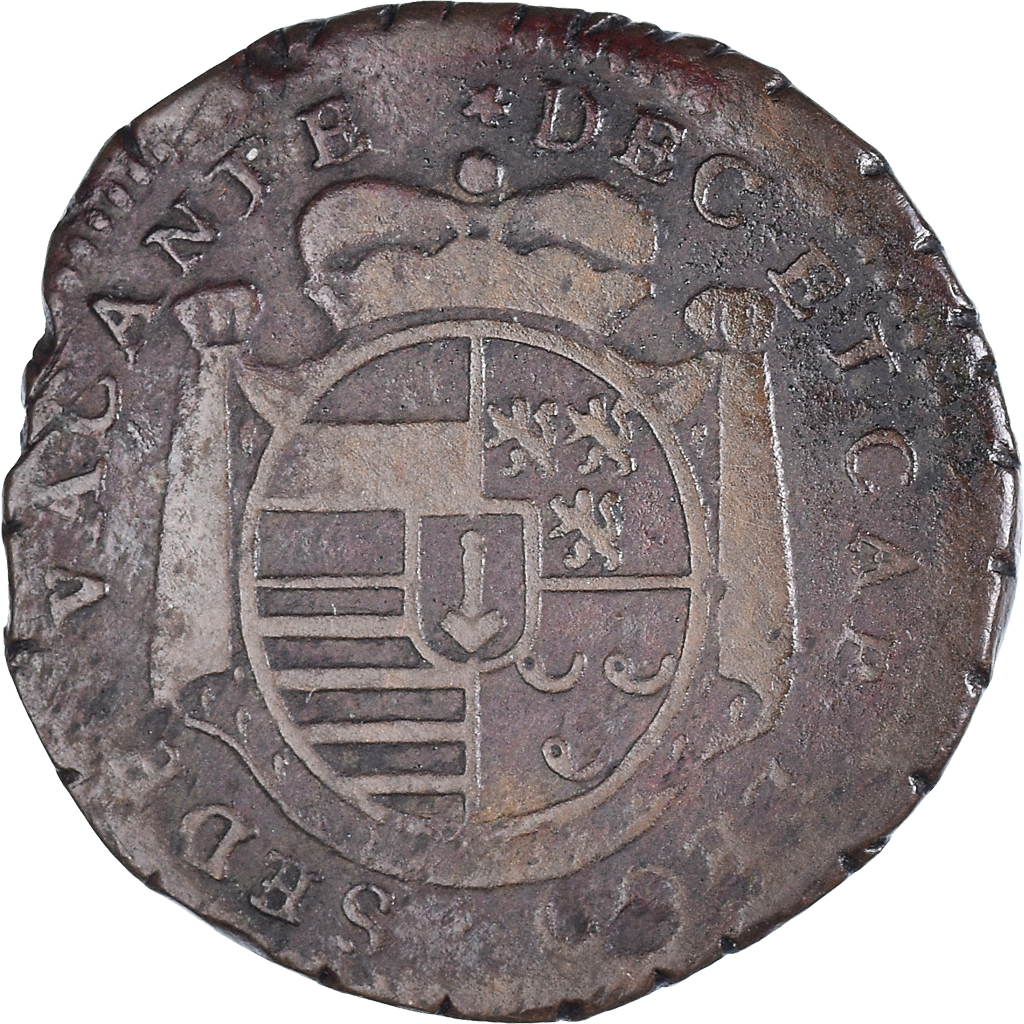 Coin, Prince-Bishopric of Liège, Sede Vacante, Liard, 1744, Liege, essai en