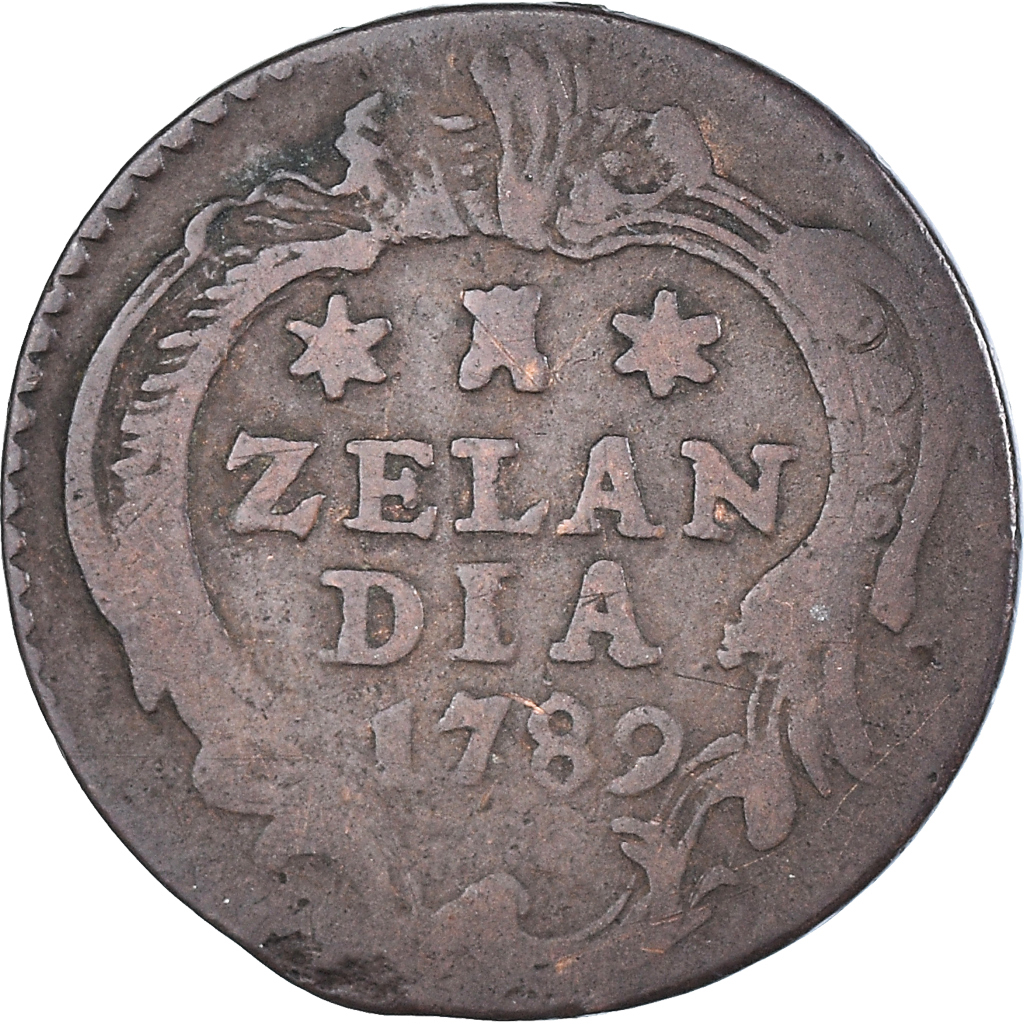 Coin, Netherlands, ZEELAND, Duit, 1789, Middelbourg, , Copper, KM:101.1
