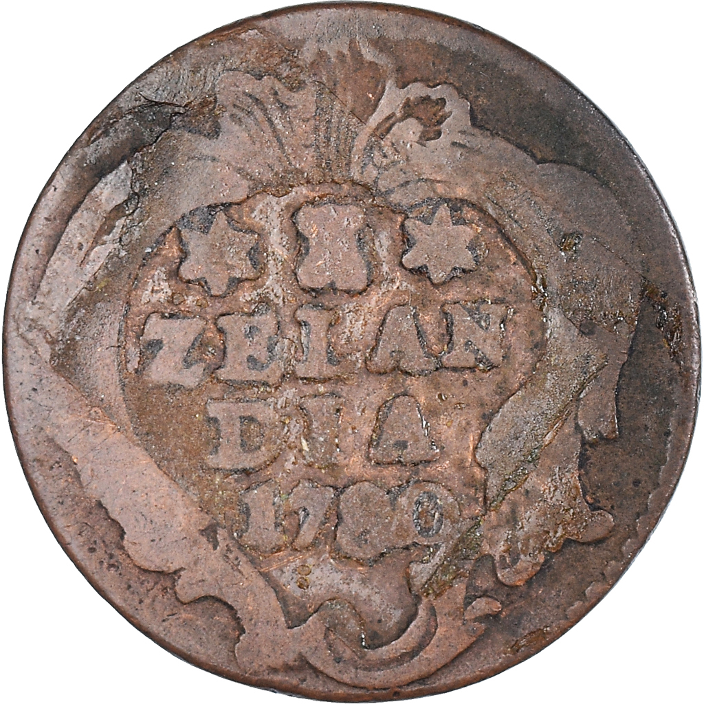 Coin, Netherlands, ZEELAND, Duit, 1780, Middelbourg, , Copper, KM:101.1