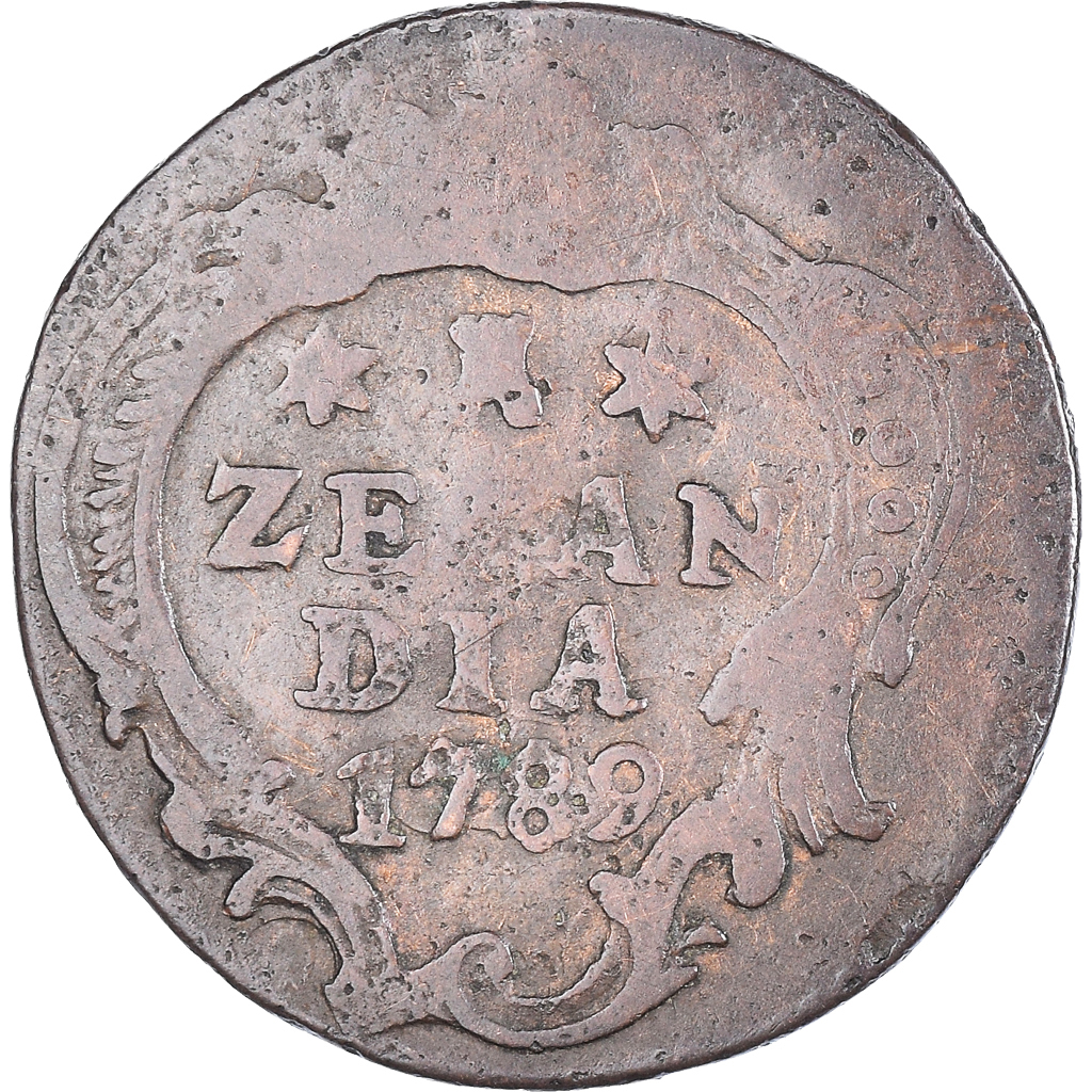 Coin, Netherlands, ZEELAND, Duit, 1789, Middelbourg, , Copper, KM:101.1