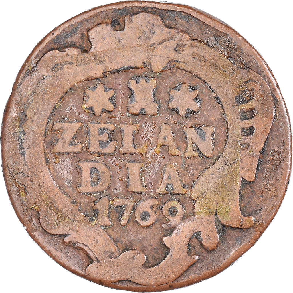 Coin, Netherlands, ZEELAND, Duit, 1769, Middelbourg, , Copper, KM:101.1