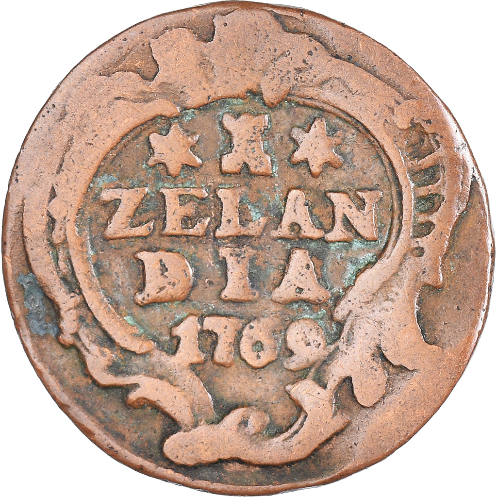 Coin, Netherlands, ZEELAND, Duit, 1769, Middelbourg, , Copper, KM:101.1