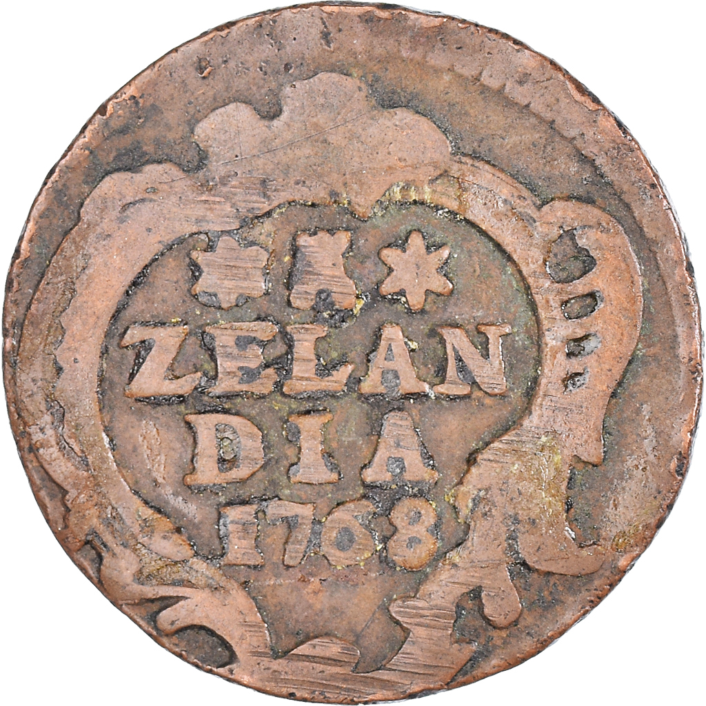Coin, Netherlands, ZEELAND, Duit, 1768, Middelbourg, , Copper, KM:101.1