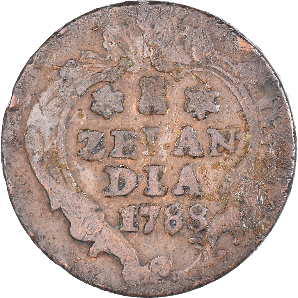 Coin, Netherlands, ZEELAND, Duit, 1788, Middelbourg, , Copper, KM:101.1