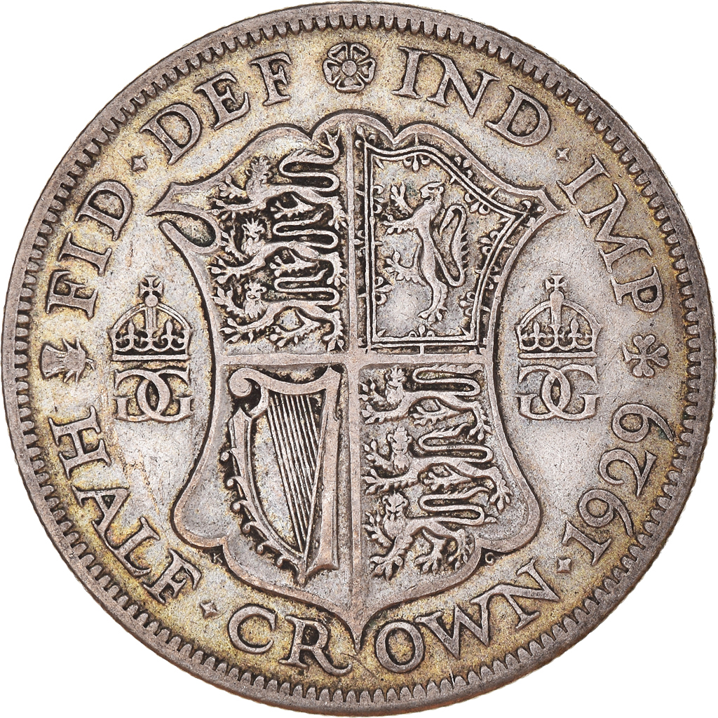 Coin, Great Britain, George V, 1/2 Crown, 1929, , Silver, KM:835