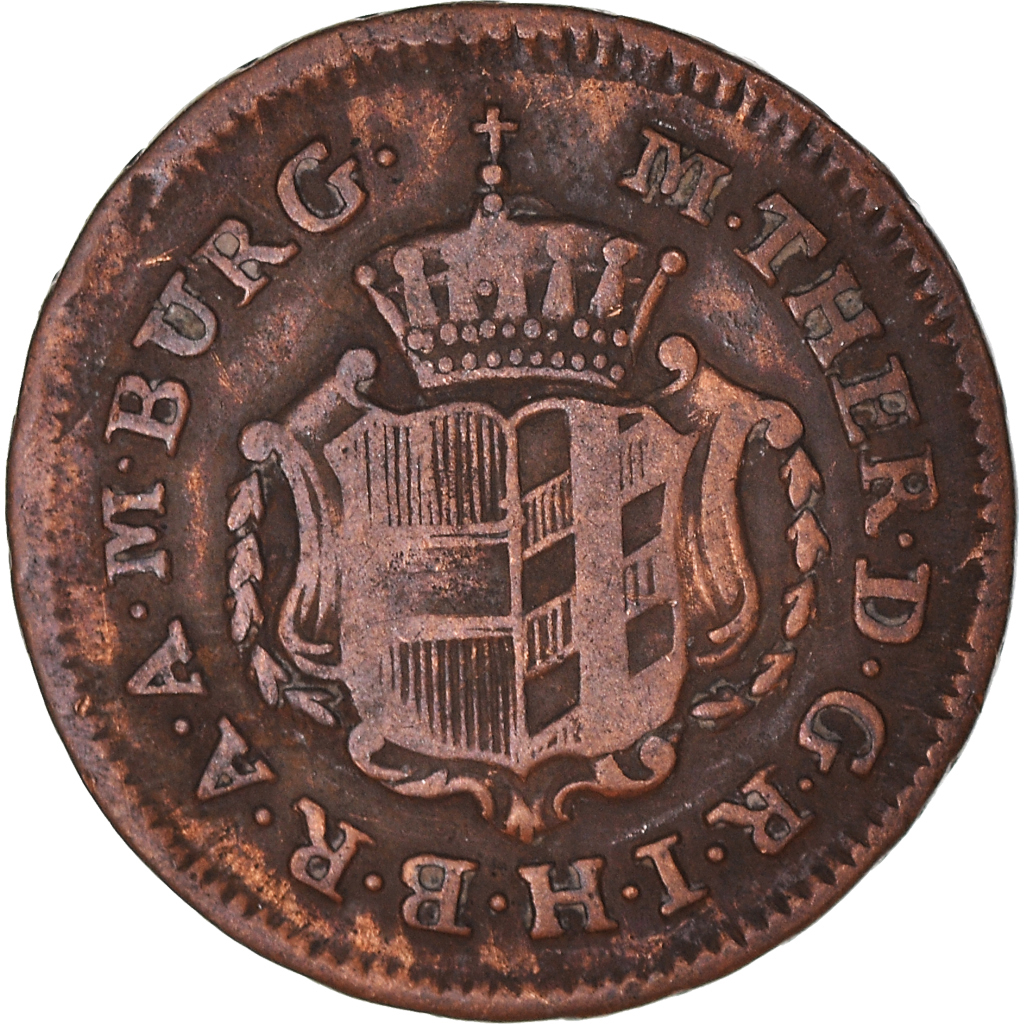 Coin, AUSTRIAN STATES, BURGAU, Maria Theresa, 1/4 Kreuzer, 1772, Günzburg