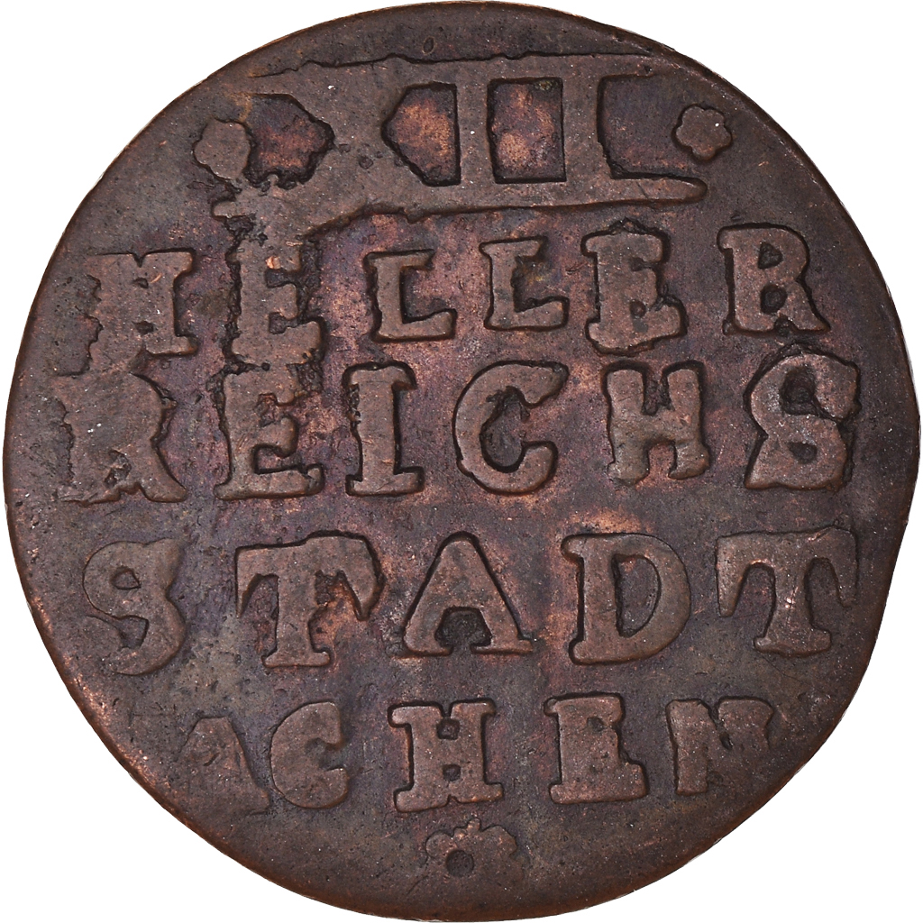 Coin, German States, AACHEN, 12 Heller, 1794, Aachen, , Copper, KM:51