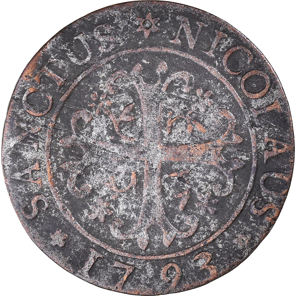 Coin, SWISS CANTONS, FREIBURG, 2 Kreuzer, 1793, Fribourg, , Billon