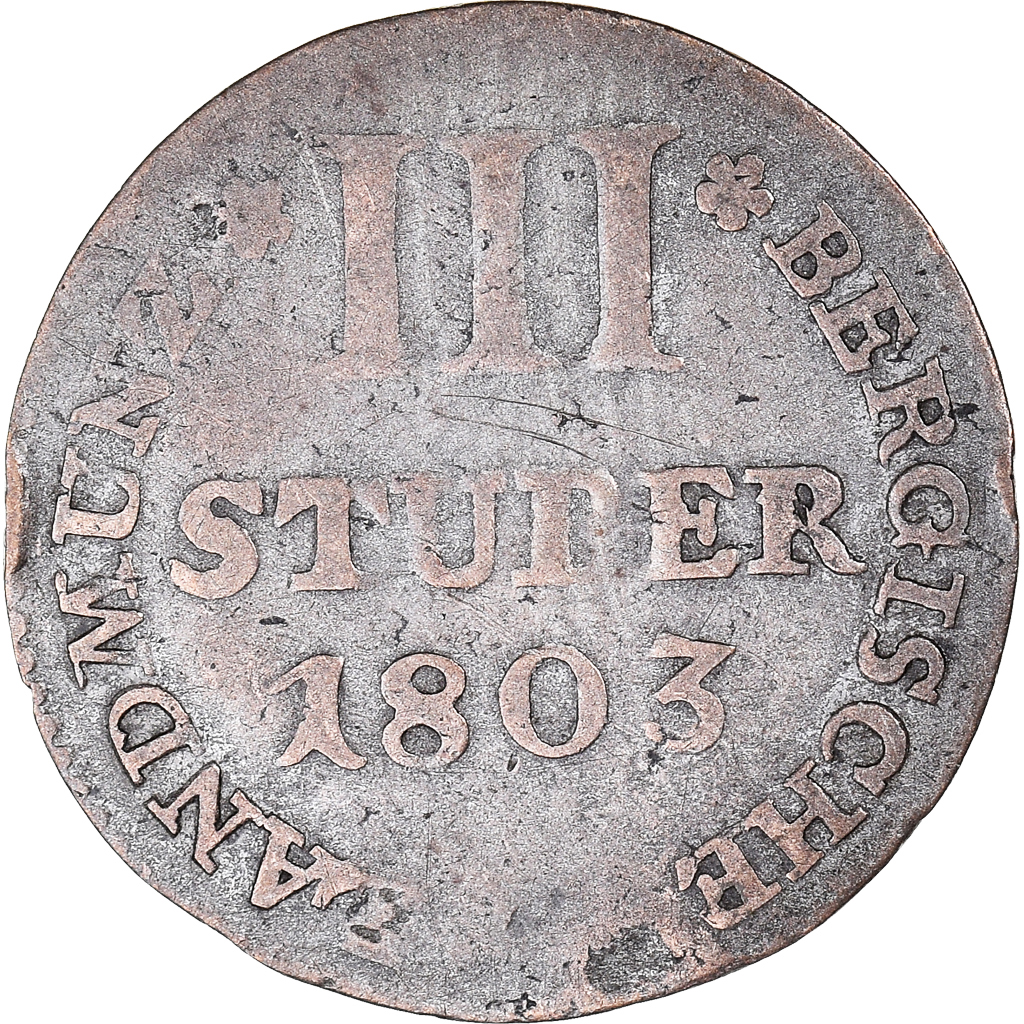 1063203] Coin, German States, BERG, Maximilian IV Joseph, 3 Stüber, 1803,  D, V | eBay UK