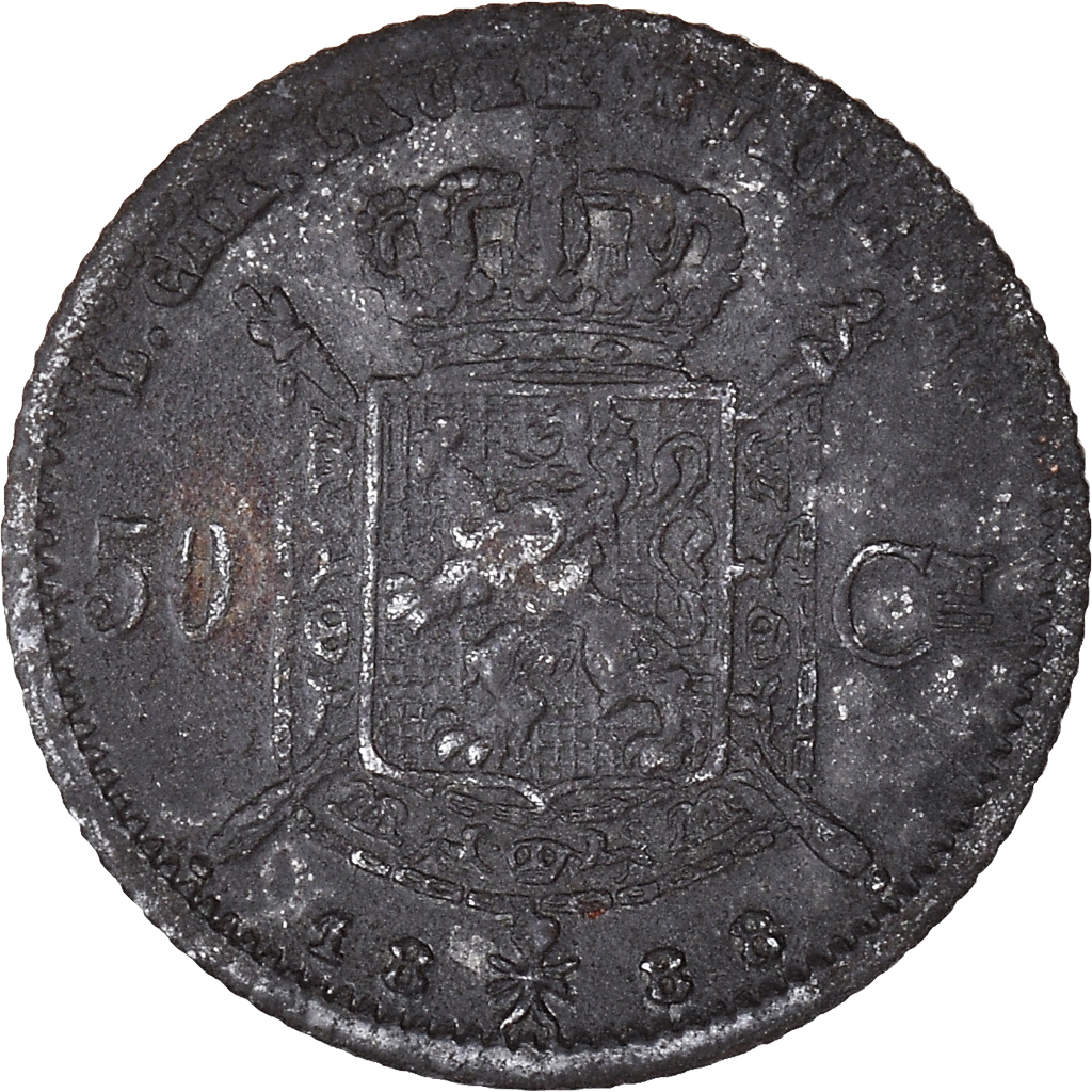 Germany, Token, Léopold II, jeton de Nuremberg - 50 centimes, 1888, 