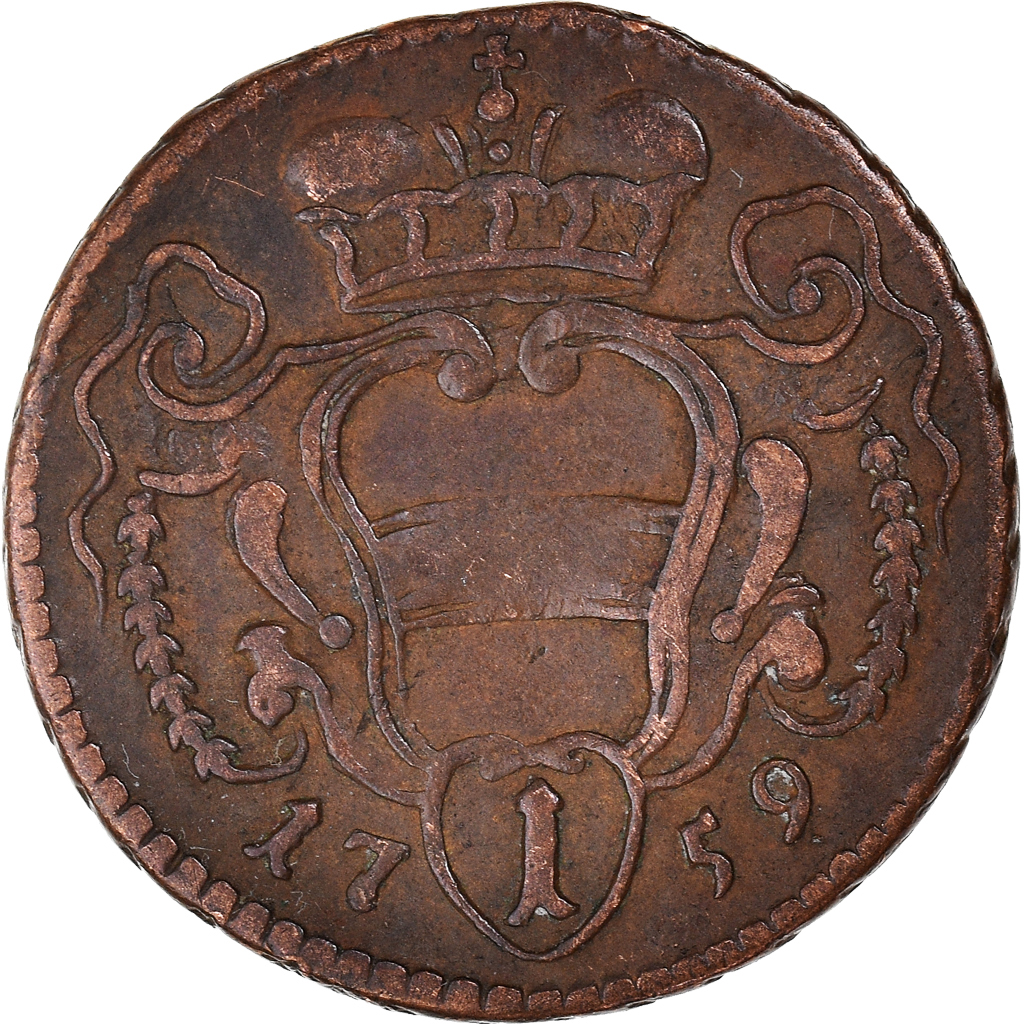 Coin, Austria, Maria Theresa, Pfennig, 1759, , Copper, KM:1979