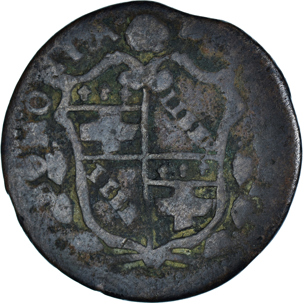 Coin, ITALIAN STATES, PAPAL STATES-BOLOGNA, Clement XI, 1/2 Bolognino, 1719