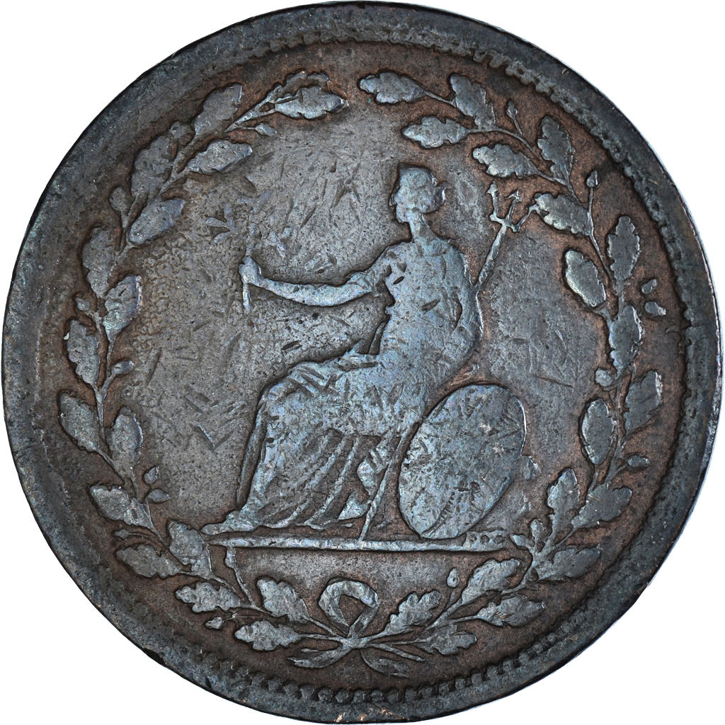Great Britain, Halfpenny Token, British Copper Company - Mercury, 