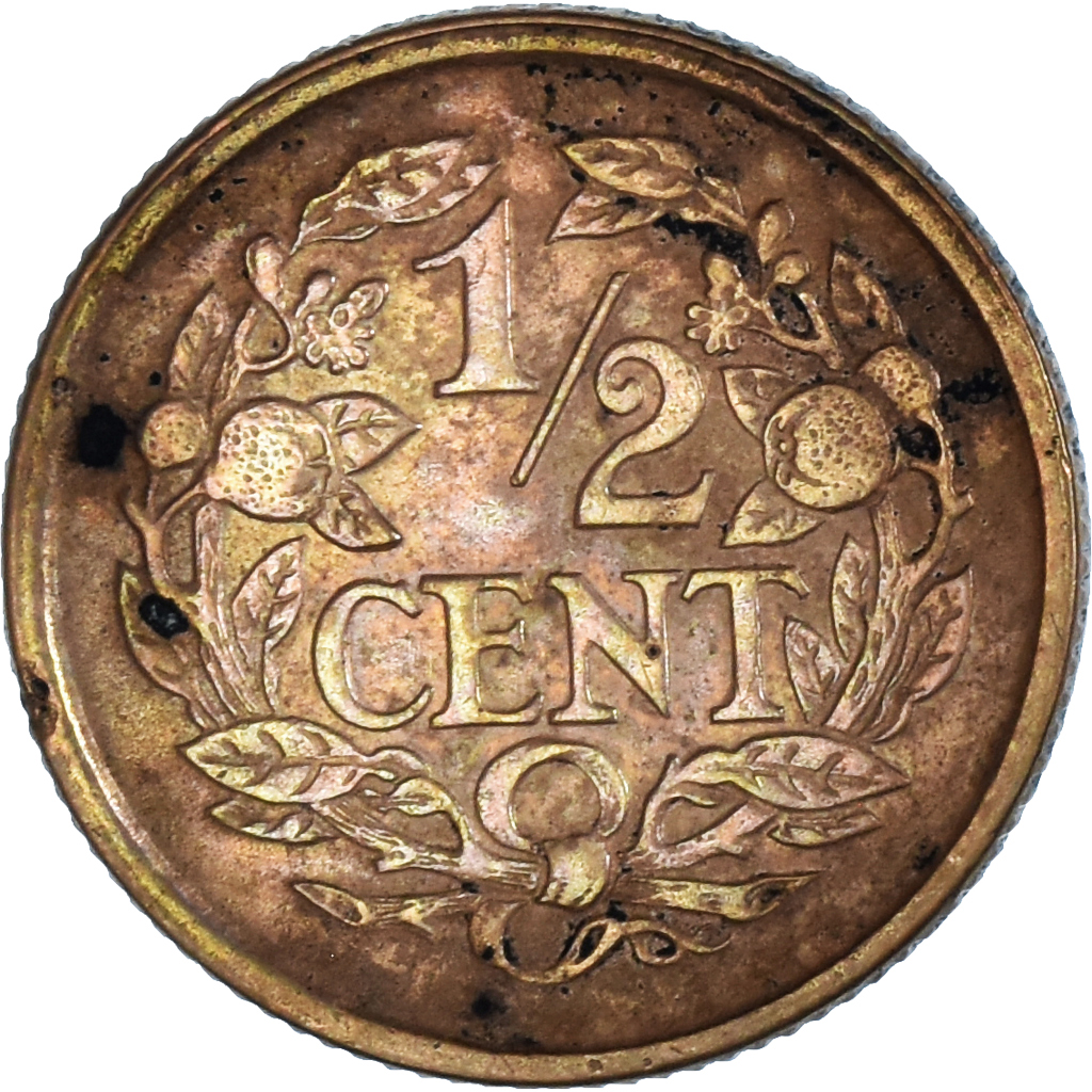 Coin, Netherlands, Wilhelmina I, 1/2 Cent, 1936, Utrecht, , Copper