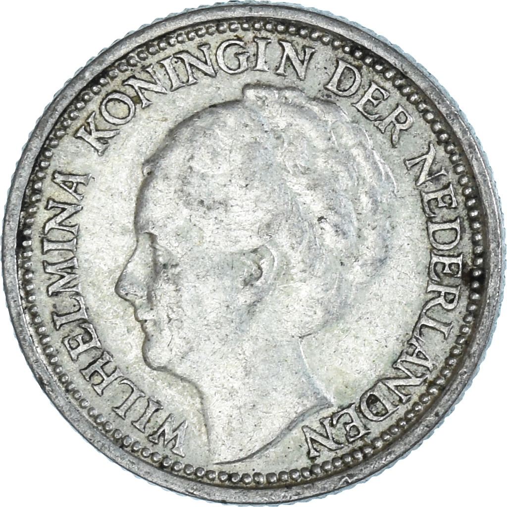 Coin, Netherlands, Wilhelmina I, 10 Cents, 1938, Utrecht, , Silver