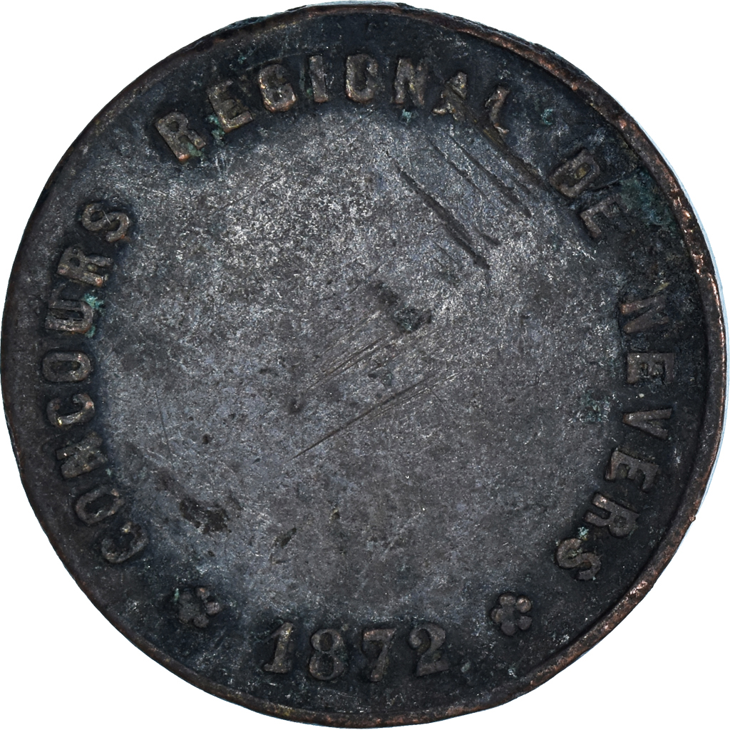 France, Token, Concours Régional de Nevers, 1872, , Bronze