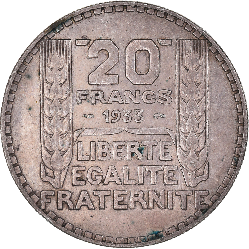 Coin, France, Turin, 20 Francs, 1933, Paris, , Silver, KM:879