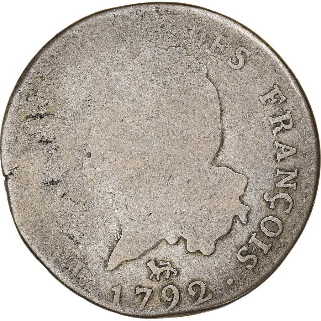 Coin, France, Louis XVI, 30 Sols, 1792, Paris, , Silver, KM:606.1