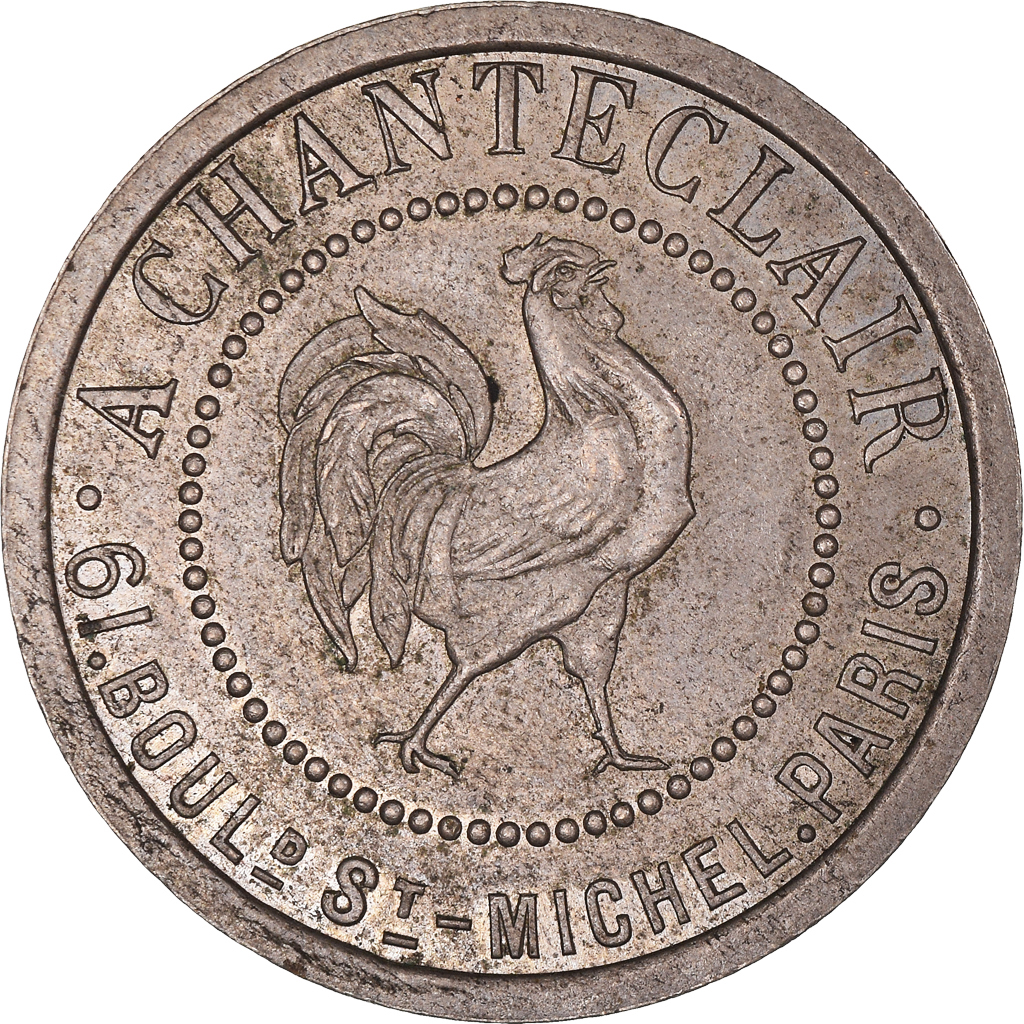 France, Token, A Chanteclair, Bon pour une audition, , Maillechort