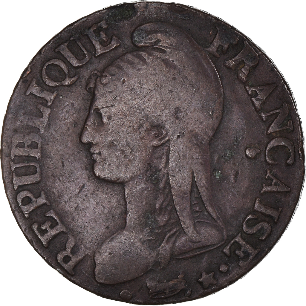 Coin, France, Dupré, 5 Centimes, AN 7, Paris, , Bronze, KM:642.1