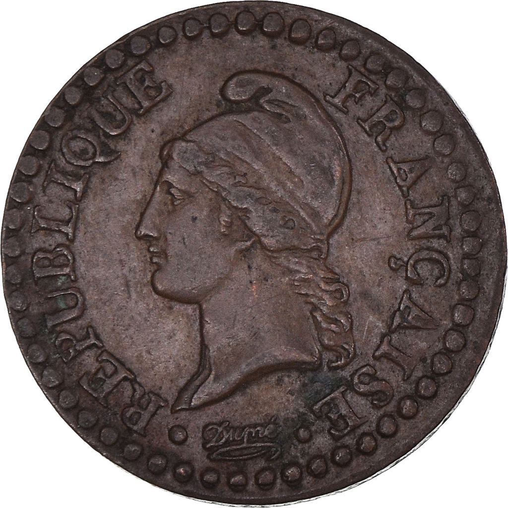 Coin, France, Dupré, Centime, AN 6, Paris, , Bronze, KM:646