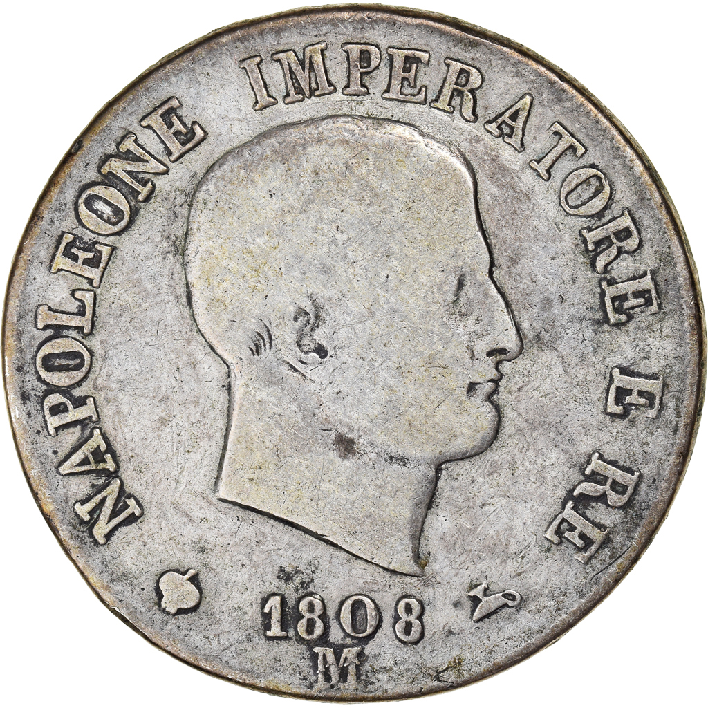 Coin, ITALIAN STATES, KINGDOM OF NAPOLEON, Napoleon I, 5 Lire, 1808, Milan