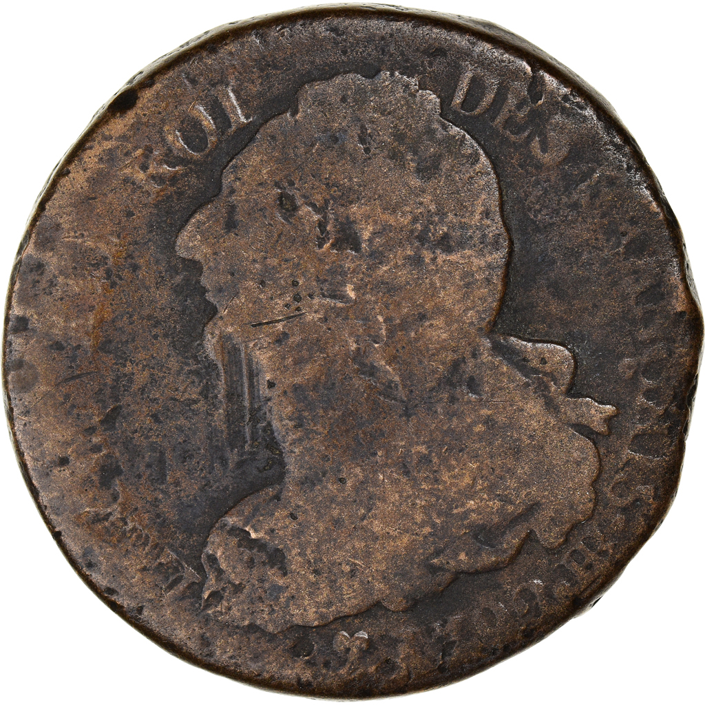 Coin, France, Louis XVI, 2 Sols, 1792 / AN 4, Strasbourg, , Bronze