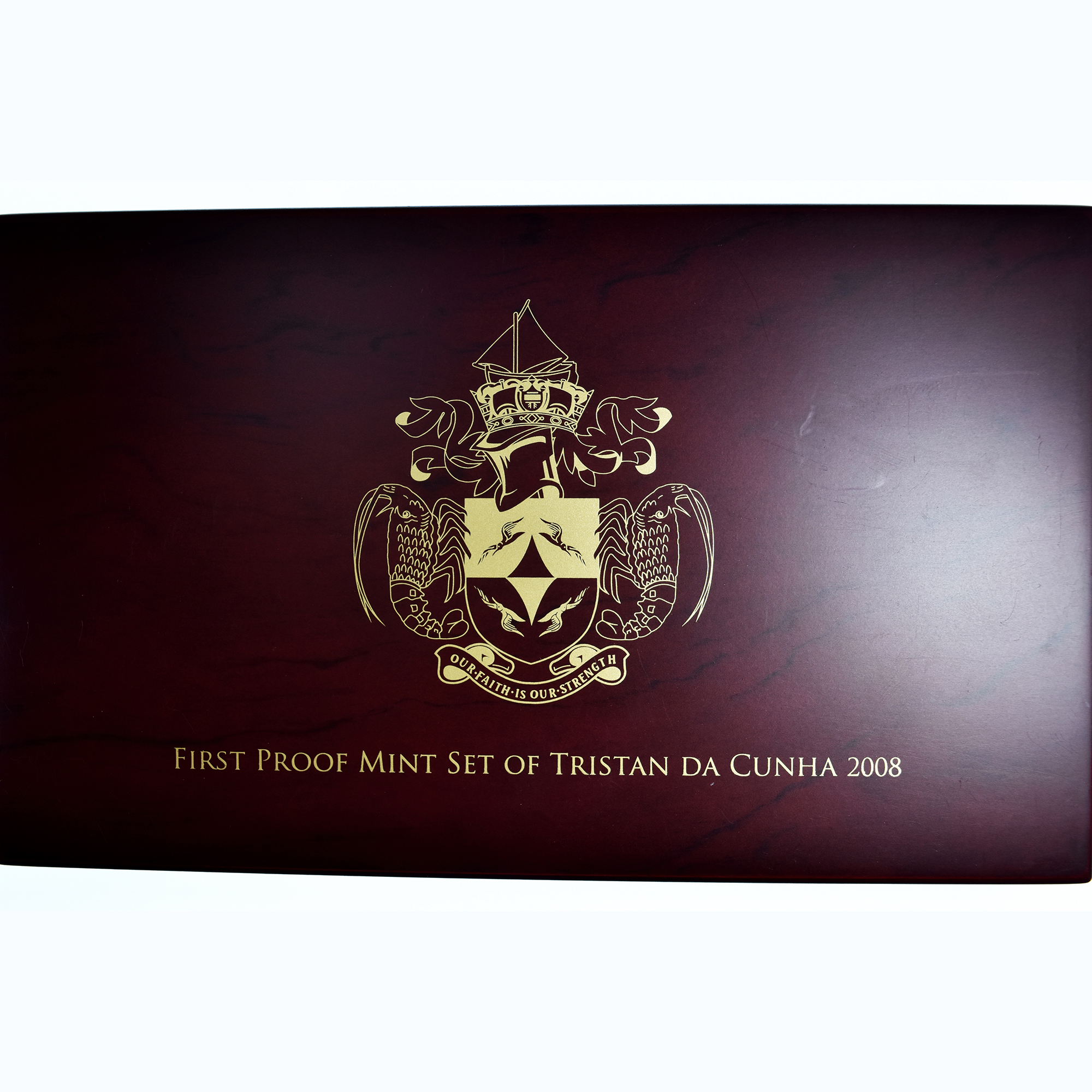 Tristan Da Cunha, Elizabeth II, Set 1/2 penny to 1 crown, 2008, Proof, MS