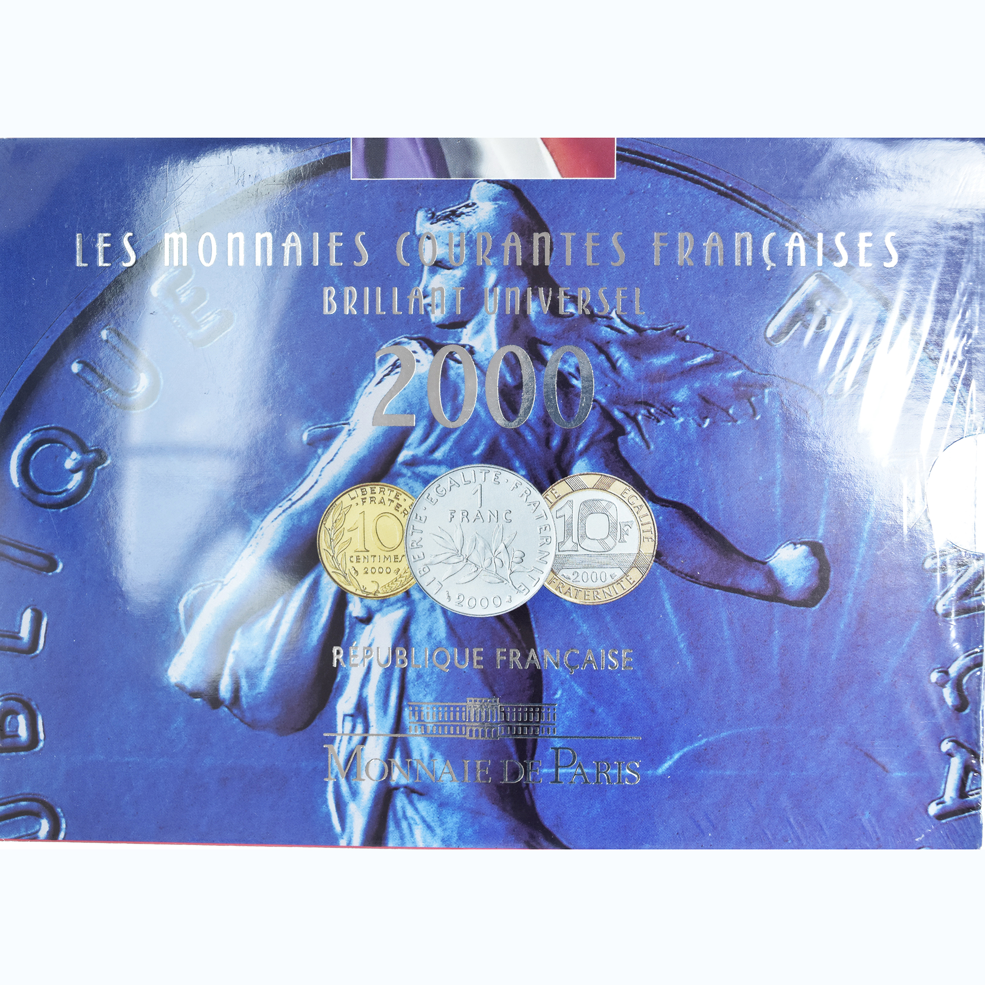 Coin, France, Coffret 1 c. à 20 frs., 2000, Monnaie de Paris, BU, 