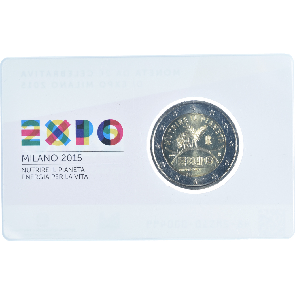 Italien, 2 Euro, Expo Milan, 2015, Rome, STGL, Bi-Metallic