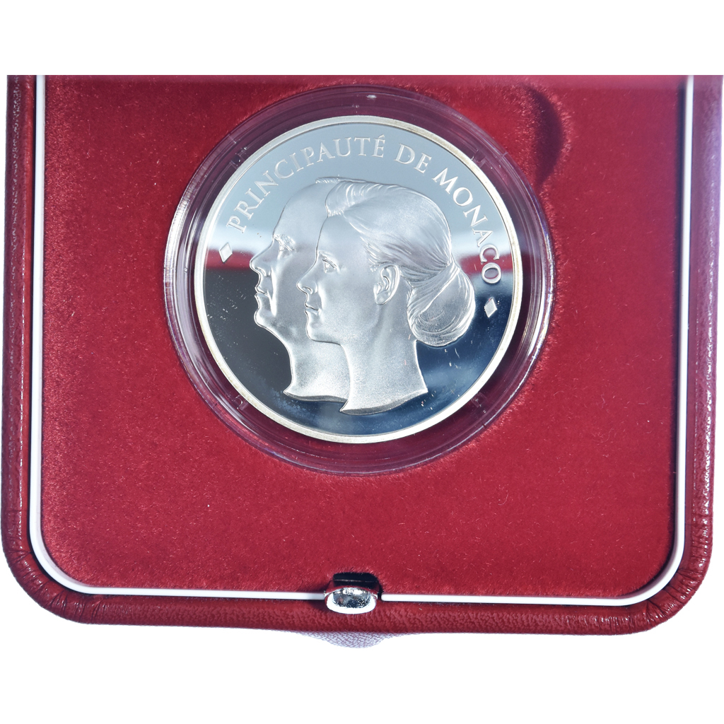 Monaco, 10 Euro, mariage princier, 2011, BE, STGL, Silber, Gadoury:MC 202